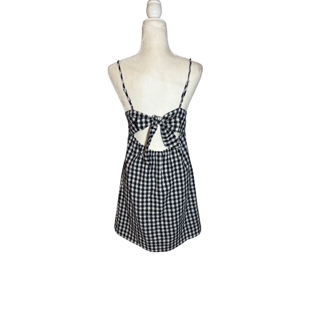 American Eagle Gingham Tie-back mini dress - M - Picture 4 of 8